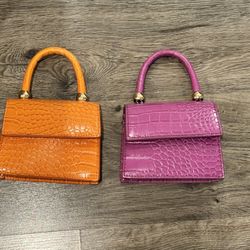 Orange & Purple, Mini Purses