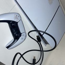 selling a ps5 with cables and 1 controller for 500 bucks
