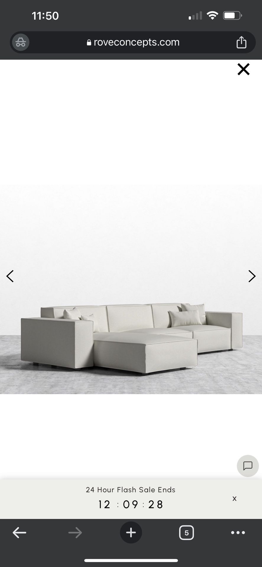 New Rove Concepts Porter Sectional