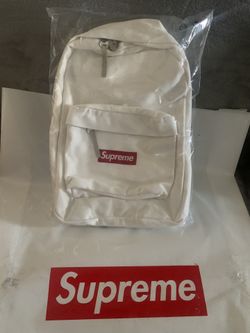 Supreme Canvas Backpack(White)