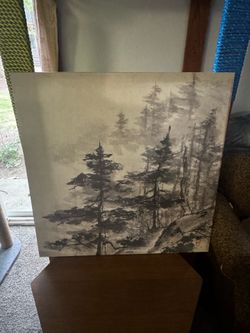 Sumi Treetops/Asian Forest canvas 30x30