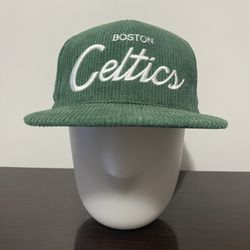 Mitchell & Ness NBA Boston Celtics HWC Corduroy Script Snapback Hat, Cap