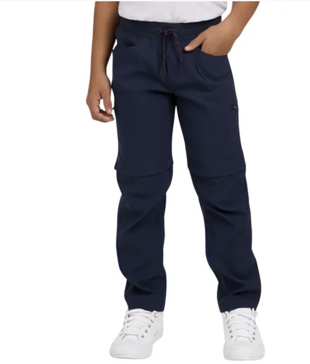 NWT Eddie Bauer boys convertible pants navy