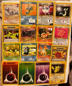Vintage Pokémon Gym Heroes & Gym Challenge Card Lot LP/NM