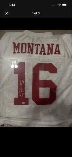 Joe Montana- Away Mitchell and Ness throwback 1990 signed jersey fanatics authenticated