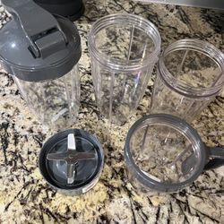 (x6 pcs) NutriBullet Cups & Accessories