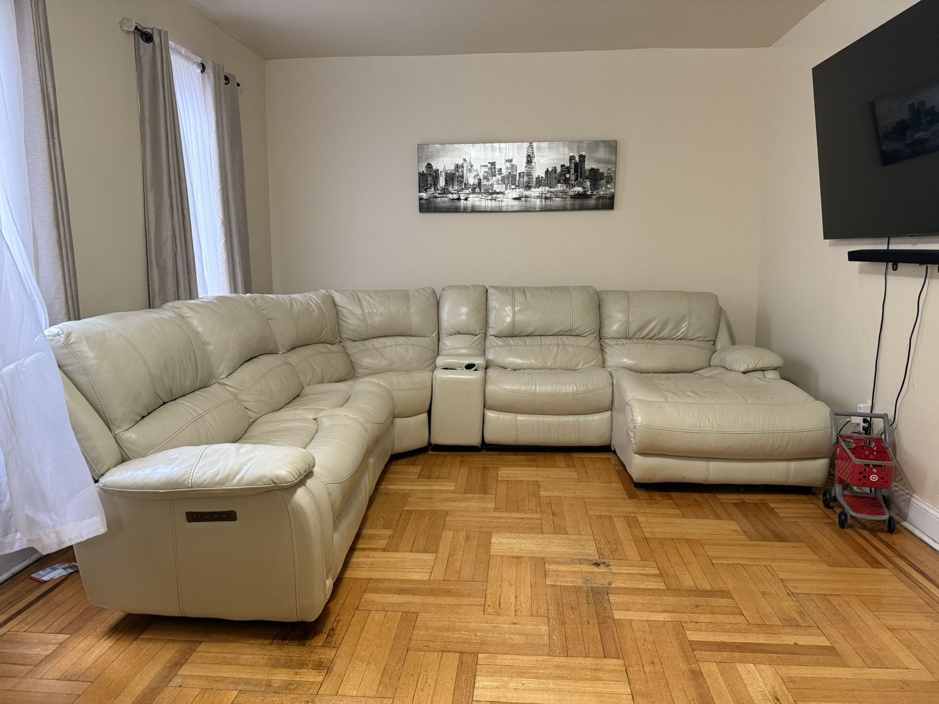 Leather Recliner Couch