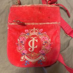 Vintage Juicy Couture Pink Floral Crossbody Bag 