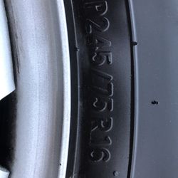 2023 TOYOTA TACOMA 1 (ONE) RIM WITH TIRE P245/75/R16