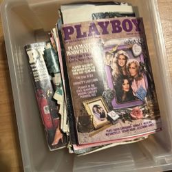 Box Of Vintage Playboy