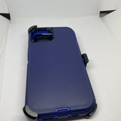 For iPhone 13 Blue Belt Clip Case