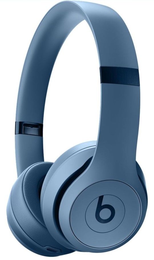 Beats Solo 4 - Wireless Bluetooth On-Ear Headphones, Apple & Android Compatible, Up to 50 Hours of Battery Life - Slate Blue