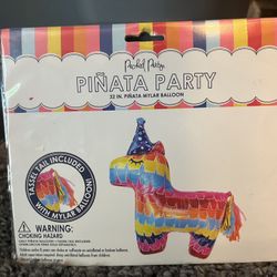 Piñata Party 32” Mylar Balloon w/ Tassel Tail