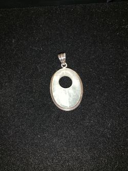 Aventurine stone pendant-sterling silver
