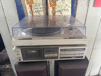 Technics SL-B202 Turntable & Sony Cassette Deck