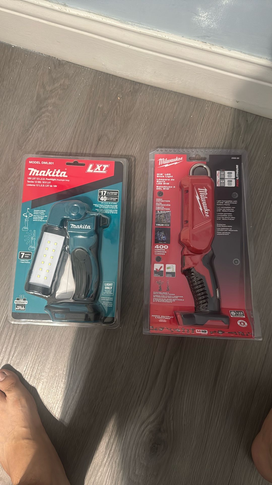 Milwaukee And Makita Flashlight