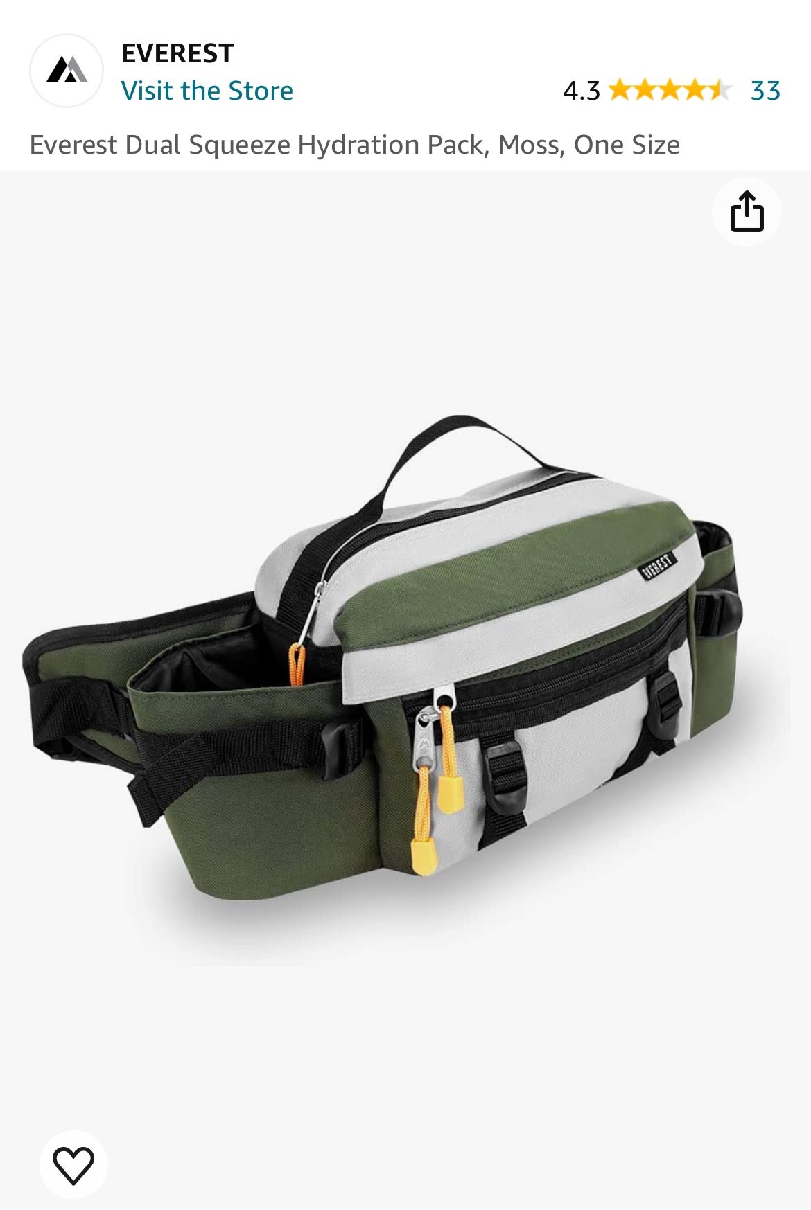 Everest Dual Hydration Fanny Pack