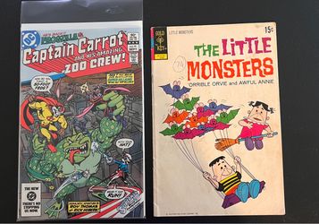 Vintage Comic Lot – Little Monsters #15 & Captain Carrot #19