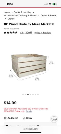 New Wooden Crate