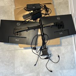 Monitor With Stand to  Attach To Desk 