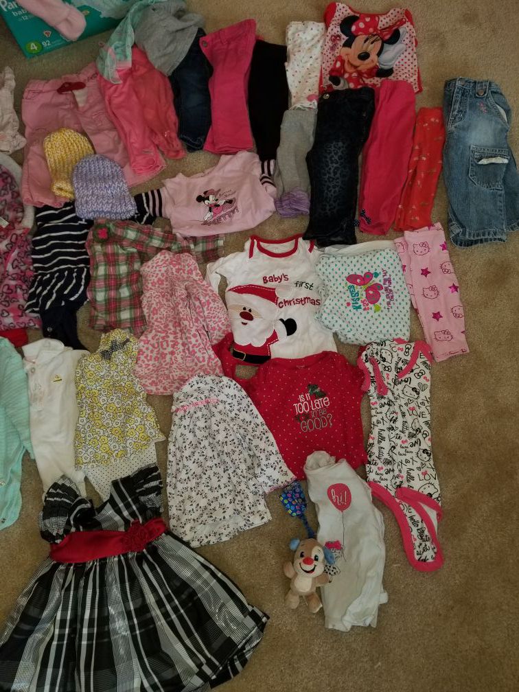 Great condition Baby Girl clothes, shoes, equipment