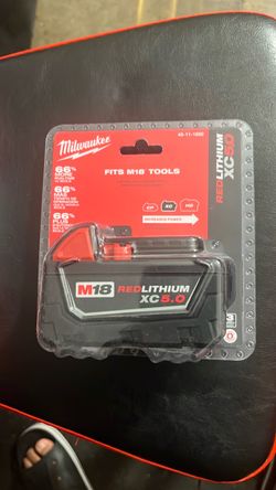 Millwaukee 5.0 battery new $80