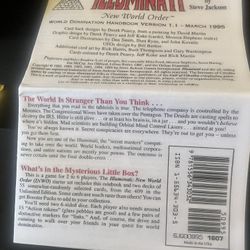 Original 1995 Illuminati Card Game Conspiracy 