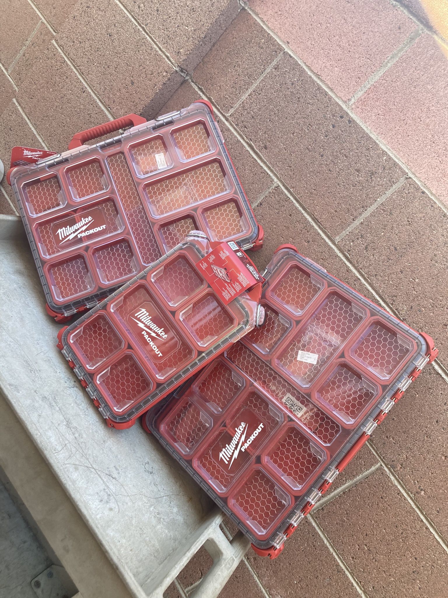 Milwaukee Pack Out Tool Boxes Slim 3 PCs