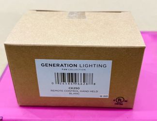 Generation Lighting — Ceiling Fan Control and Receiver with Three Speed Dimming Transmitter -