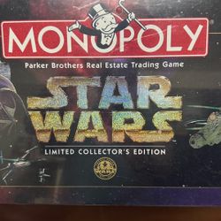 Limited Collectors Edition Star Wars Monopoly Game - still in shrink wrap 