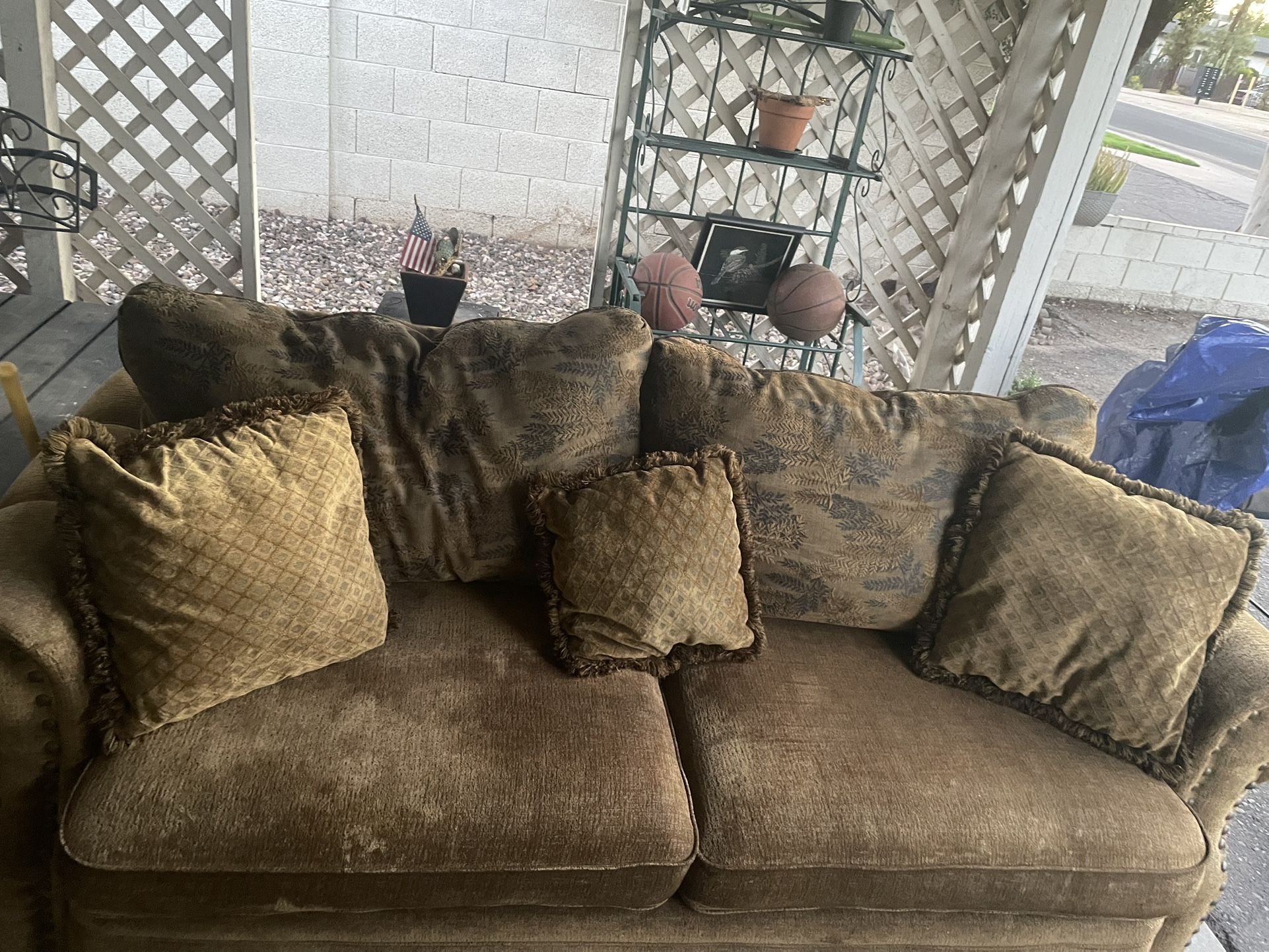 Sofa With Pillows