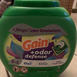 Gain + Odor Defense Laundry Pods 60 Count 
