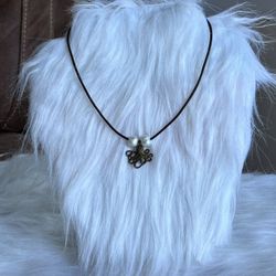 Brown Leather Choker