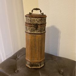 Decorative Wine Holder Brown Antique Finish