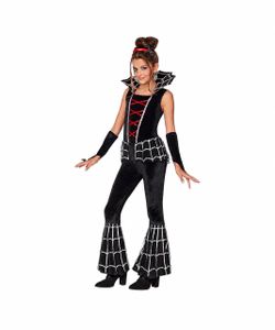 Spirit Halloween Wicked Black Widow Web Costume Spider Queen Child Small 4 to 6