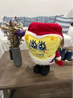 Nickelodeon SpongeBob Santa Holiday Plush