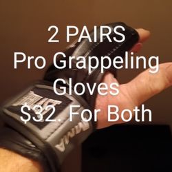 #286..2  PAIRS MMA GRAPPLING GLOVES