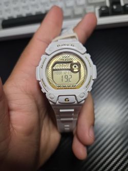 Casio Baby-G BLX-100 White & Gold Digital Watch – Tide Graph – Working