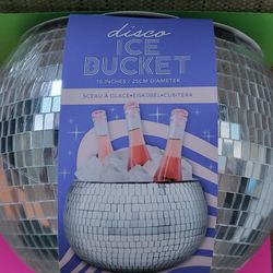 Bar Ice Bucket Disco Ball Shaped & Panel 