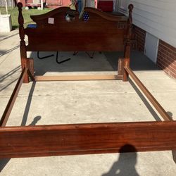 Full To Queen Size Wood Bed Frame