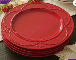 Princess House Marbella Ruby Dinner Plates