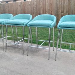 Beautiful Teal Counter Height Chairs 