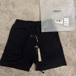Essentials Black Shorts