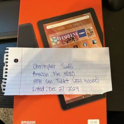 Unopened Amazon Fire HD 10 Tablet(13th Gen, 2023 Release)