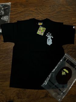* BAPE x Stüssy Crown Tee Black