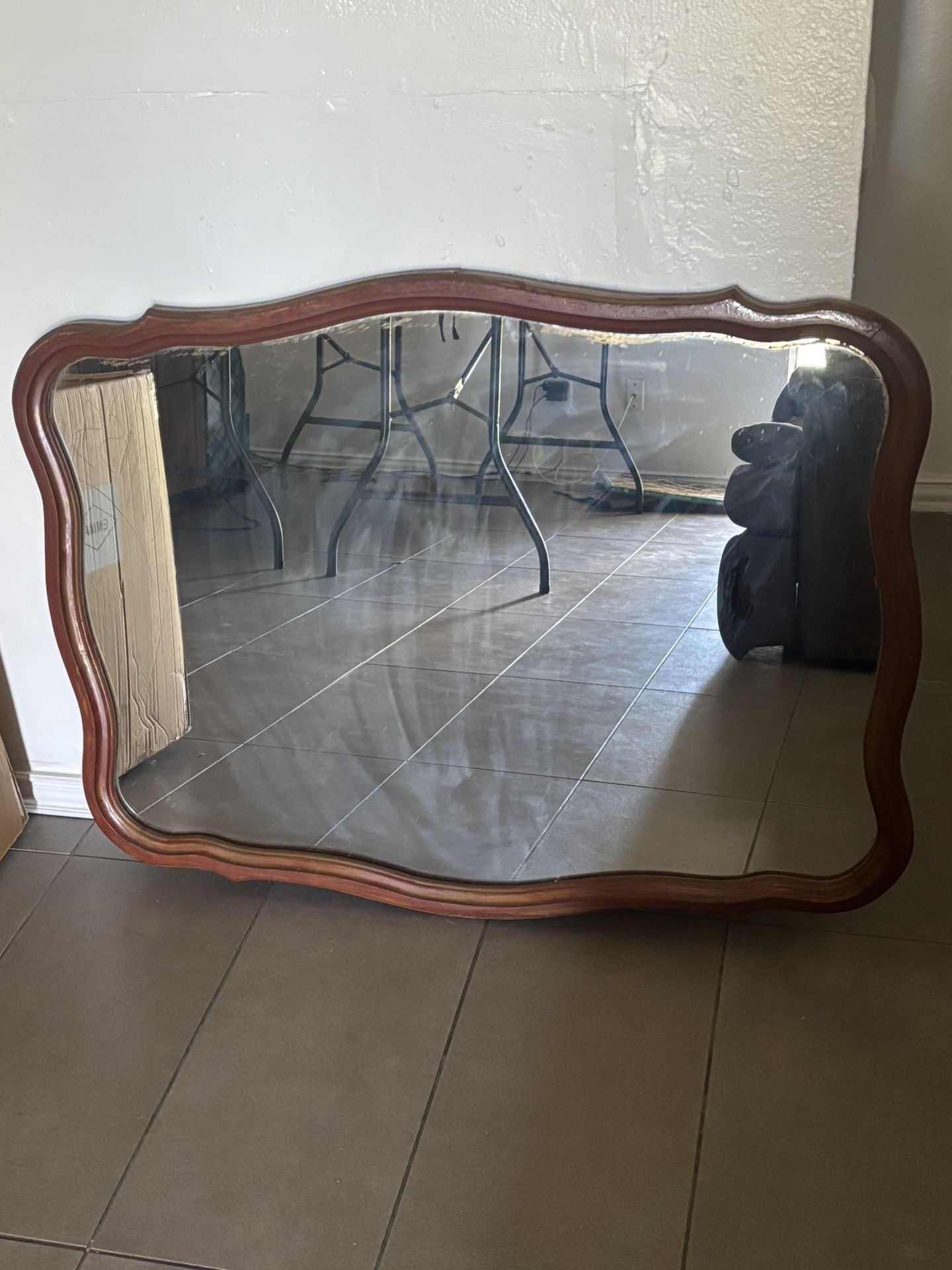 big antique dresser mirror brown 