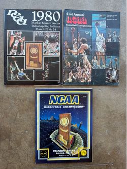 1986 NCAA Basketball Championship Program NCAA 1980 College 1979 Larry Bird vs Magic Johnson