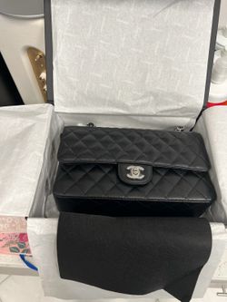 Black and silver Chanel  purse