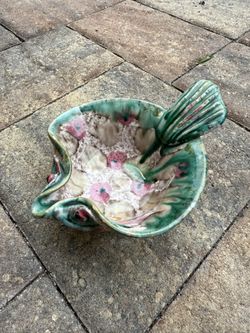 Fratelli Fanciullacci Italian Pottery Fish Bowl Ashtray Unique