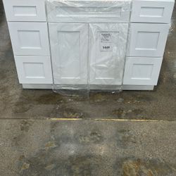48" SUN Shaker White Bathroom Vanity $449
